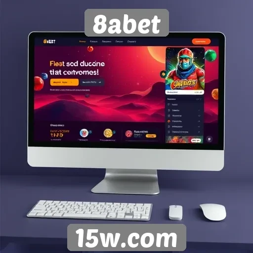 Interface do site 8abet é amigável e intuitiva