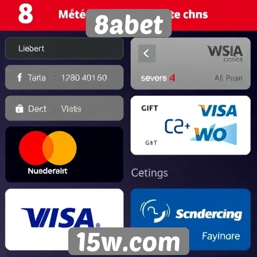 Métodos de pagamento disponíveis no 8abet